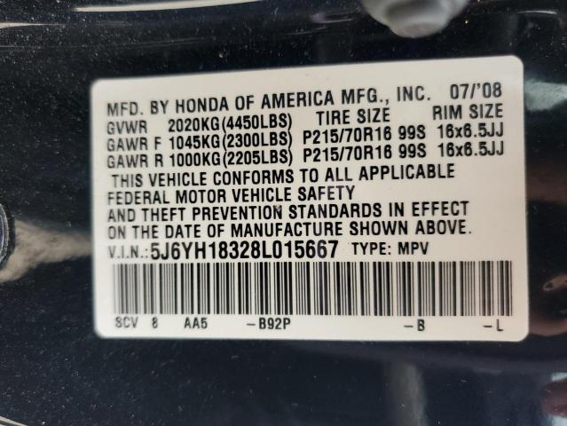 Photo 14 from auction – 2008 HONDA ELEMENT LX with VIN 5J6YH18328L015667
