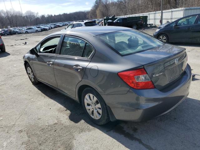Photo 2 from auction – 2012 HONDA CIVIC LX with VIN 2HGFB2F57CH545990