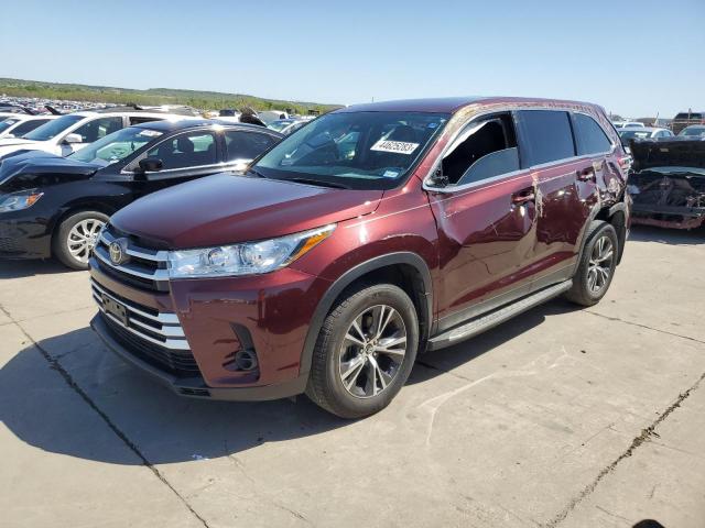 TOYOTA HIGHLANDER 2019 with VIN 5TDZZRFHXKS333093 - Photo from auction