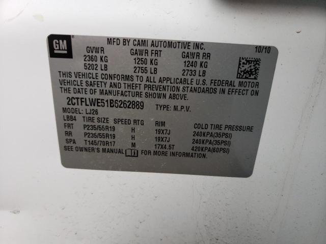 Photo 14 from auction – 2011 GMC TERRAIN SL with VIN 2CTFLWE51B6262889