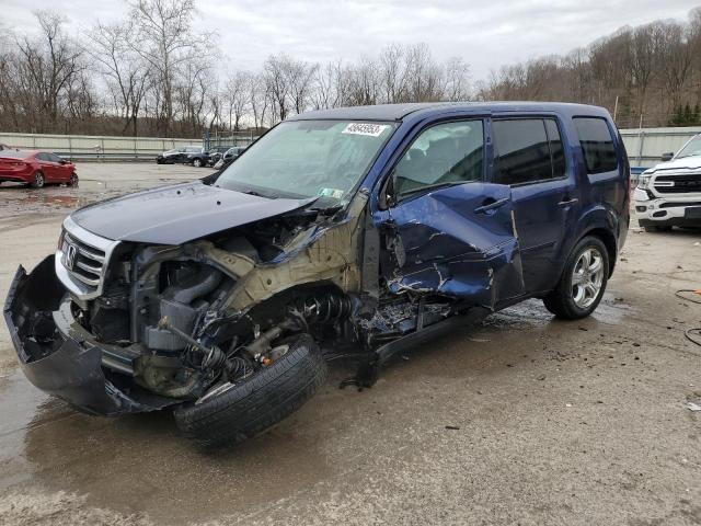 HONDA PILOT EX 2015 with VIN 5FNYF4H4XFB016815 - Photo from auction