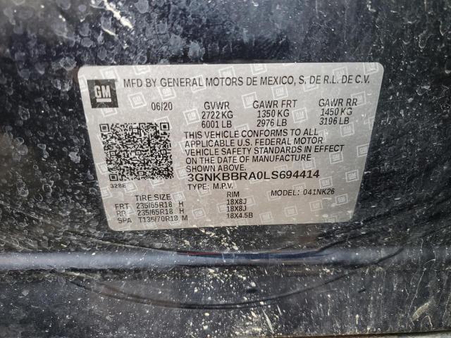 Photo 14 from auction – 2020 CHEVROLET BLAZER 1LT with VIN 3GNKBBRA0LS694414