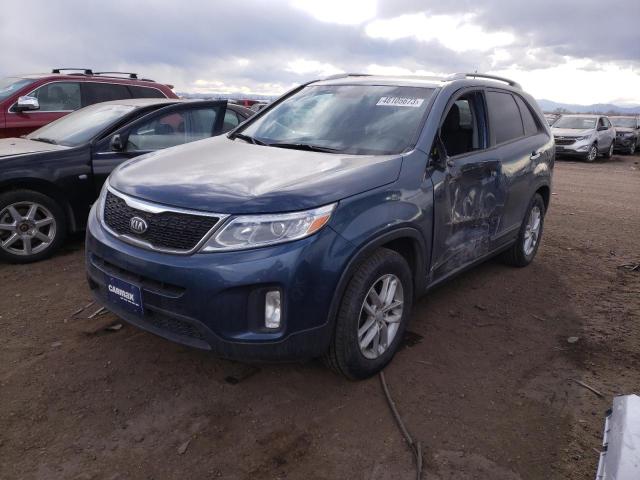 KIA SORENTO LX 2014 with VIN 5XYKTCA69EG434567 - Photo from auction