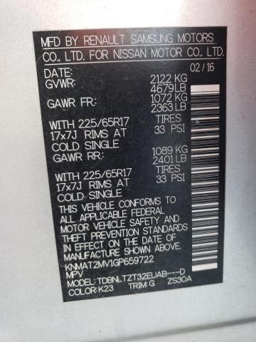 Photo 14 from auction – 2016 NISSAN ROGUE S with VIN KNMAT2MV1GP659722