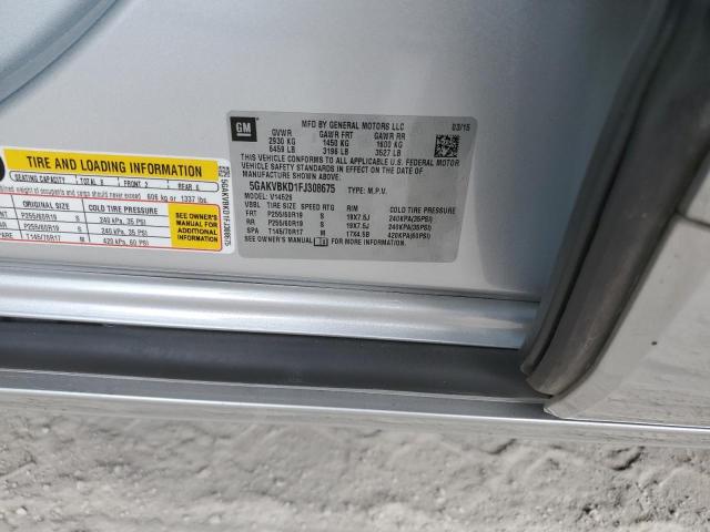 Photo 14 from auction – 2015 BUICK ENCLAVE with VIN 5GAKVBKD1FJ308675