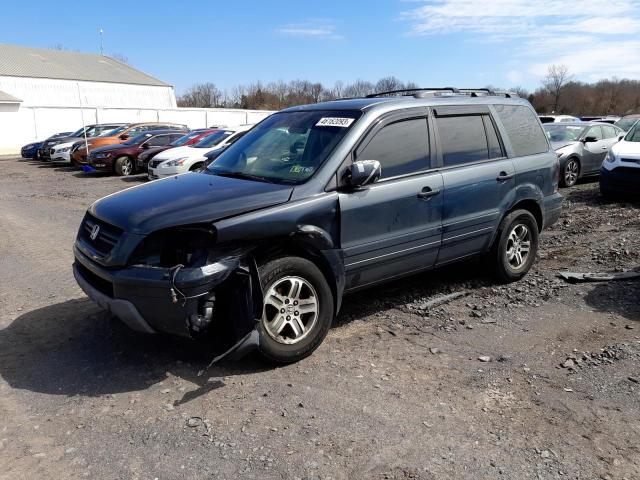 HONDA PILOT EXL 2005 with VIN 5FNYF18675B061239 - Photo from auction