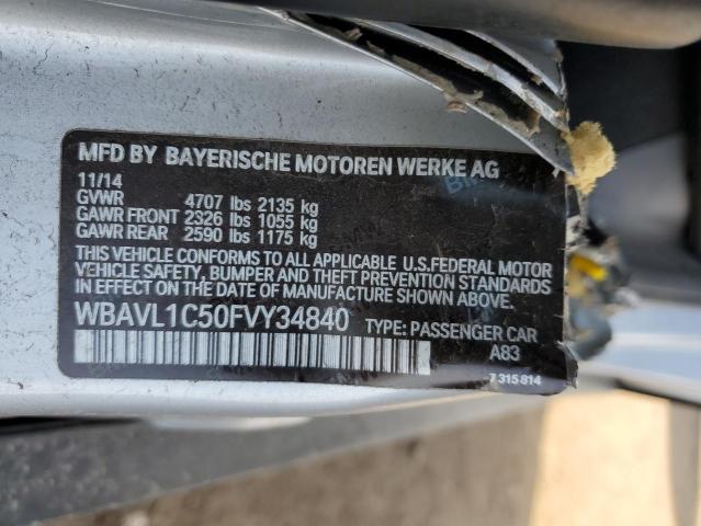 Photo 14 from auction – 2015 BMW X1 XDRIVE2 with VIN WBAVL1C50FVY34840