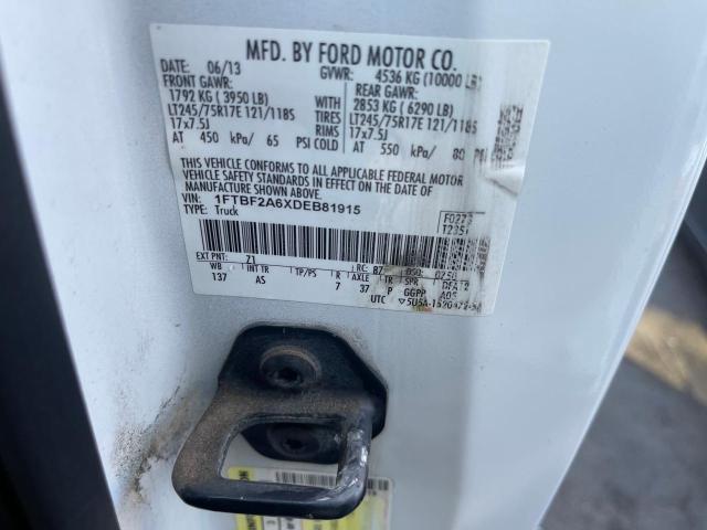 Photo 10 from auction – 2013 FORD F250 SUPER with VIN 1FTBF2A6XDEB81915