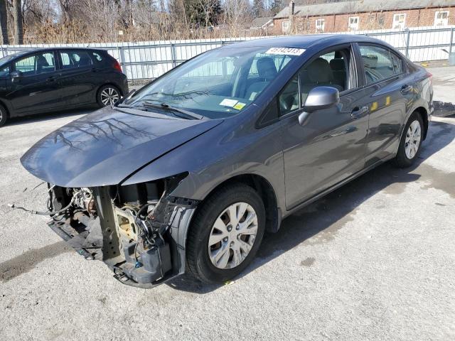 HONDA CIVIC LX 2012 with VIN 2HGFB2F57CH545990 - Photo from auction