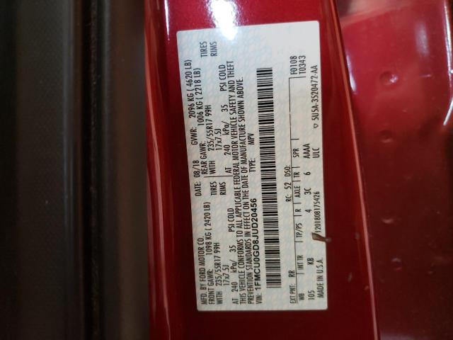 Photo 14 from auction – 2018 FORD ESCAPE SE with VIN 1FMCU0GD8JUD20456