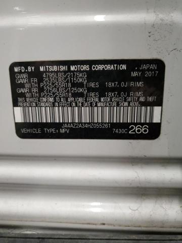 Photo 14 from auction – 2017 MITSUBISHI OUTLANDER with VIN JA4AZ2A34HZ055261