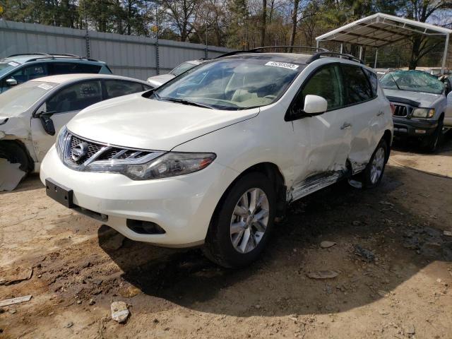 NISSAN MURANO S 2011 with VIN JN8AZ1MUXBW063902 - Photo from auction