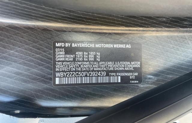 Photo 10 from auction – 2015 BMW I8 with VIN WBY2Z2C50FV392439