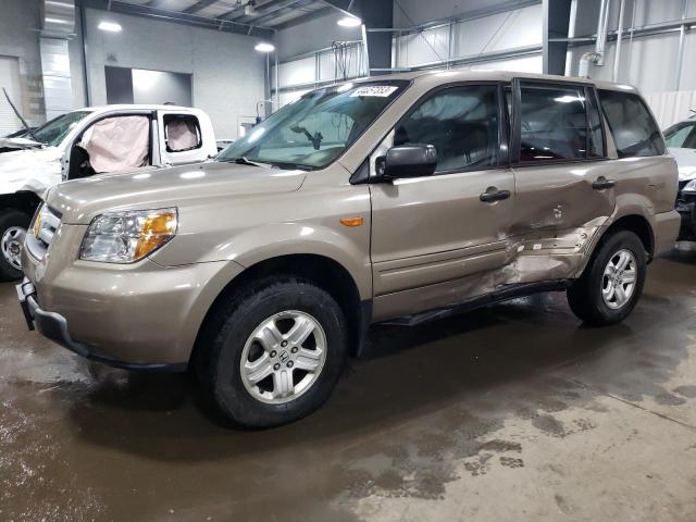 HONDA PILOT LX 2006 with VIN 2HKYF18106H559998 - Photo from auction