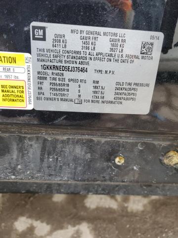 Photo 14 from auction – 2014 GMC ACADIA SLE with VIN 1GKKRNED5EJ376464