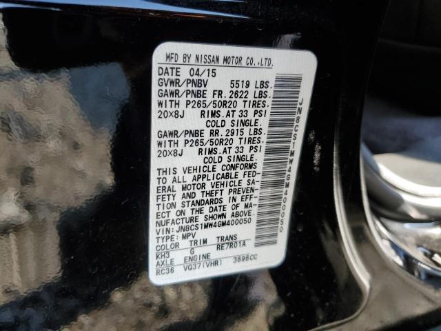 Photo 14 from auction – 2016 INFINITI QX70 with VIN JN8CS1MW4GM400050