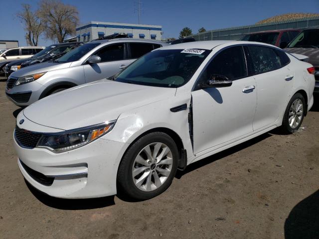 KIA OPTIMA EX 2018 with VIN 5XXGU4L33JG204095 - Photo from auction
