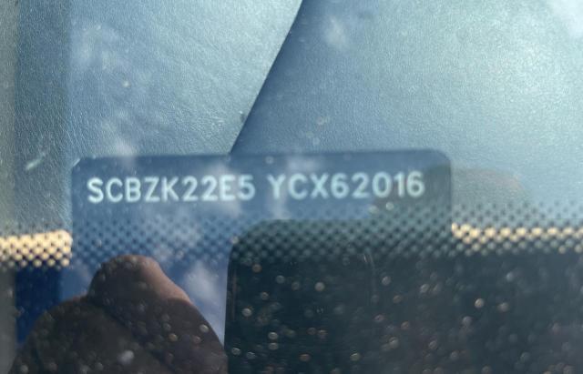 Photo 10 from auction – 2000 BENTLEY AZURE with VIN SCBZK22E5YCX62016