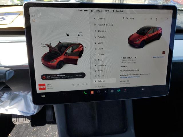 Foto 9 de la subasta – 2021 TESLA MODEL Y con VIN 5YJYGDEE3MF152372