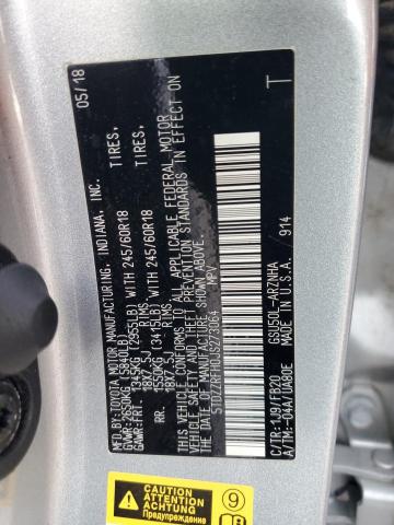 Photo 14 from auction – 2018 TOYOTA HIGHLANDER with VIN 5TDZZRFH0JS273064