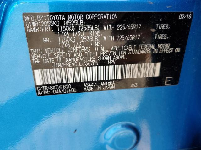 Photo 14 from auction – 2018 TOYOTA RAV4 LE with VIN JTMZFREV0JJ736785