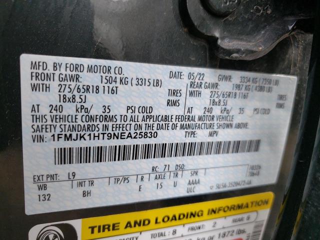 Photo 14 from auction – 2022 FORD EXPEDITION with VIN 1FMJK1HT9NEA25830
