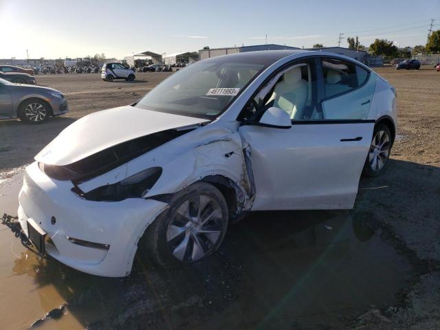TESLA MODEL Y 2021 with VIN 5YJYGDED2MF163015 - Photo from auction