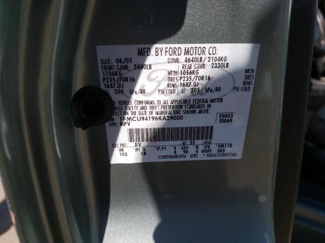 Photo 14 from auction – 2006 FORD ESCAPE LIM with VIN 1FMCU94196KA29000