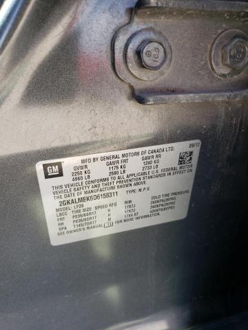Photo 14 from auction – 2013 GMC 280 with VIN 2GKALMEK6D6158311