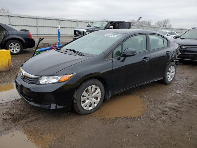 HONDA CIVIC LX 2012 with VIN 19XFB2F5XCE377448 - Photo from auction