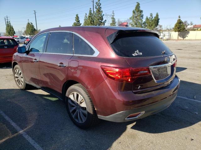 Photo 2 from auction – 2015 ACURA MDX TECHNO with VIN 5FRYD4H4XFB022196