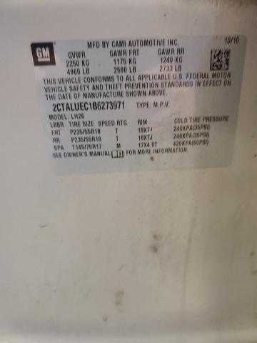 Photo 14 from auction – 2011 GMC TERRAIN SL with VIN 2CTALUEC1B6273971