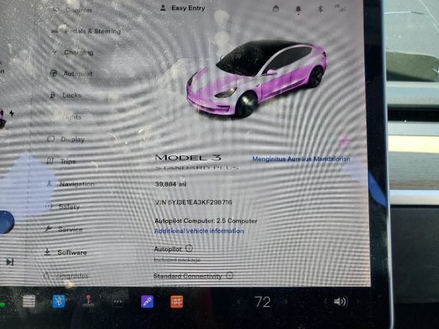 Photo 9 from auction – 2019 TESLA MODEL 3 with VIN 5YJ3E1EA3KF298716