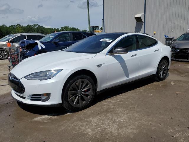 TESLA MODEL S 2014 with VIN 5YJSA1H14EFP57257 - Photo from auction