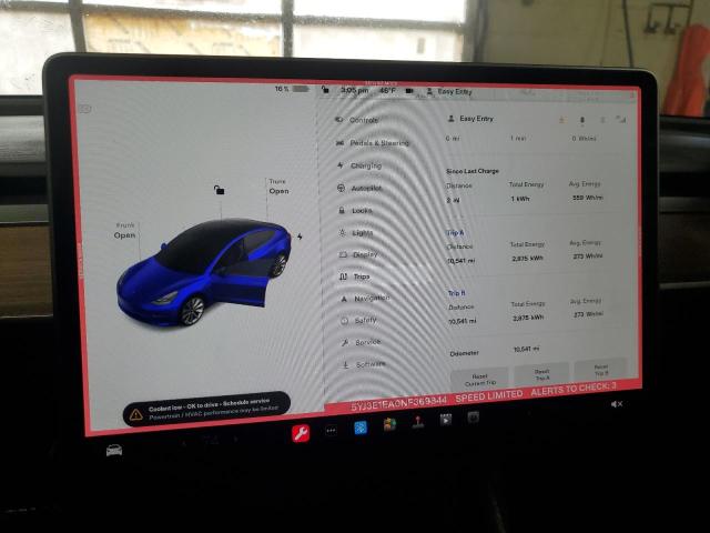 Photo 9 from auction – 2022 TESLA MODEL 3 with VIN 5YJ3E1EA0NF369844