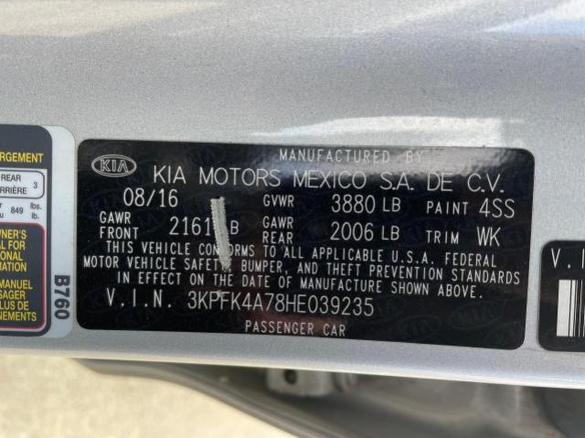 Photo 10 from auction – 2017 KIA FORTE LX with VIN 3KPFK4A78HE039235