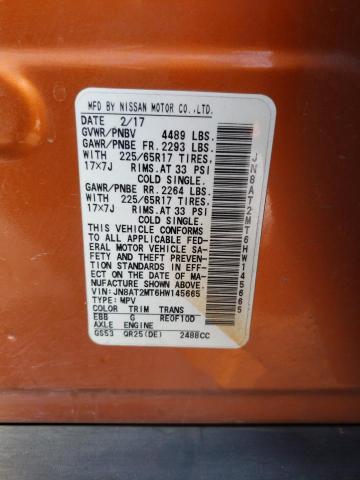Photo 14 from auction – 2017 NISSAN ROGUE S with VIN JN8AT2MT6HW145665