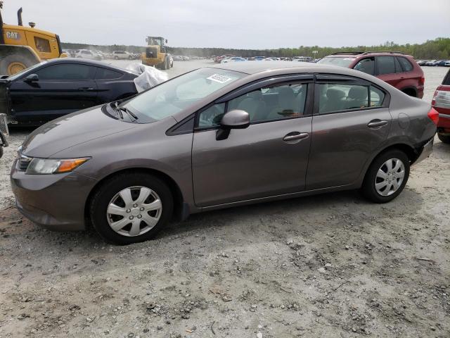 HONDA CIVIC LX 2012 with VIN 2HGFB2F53CH602606 - Photo from auction