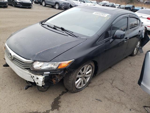 HONDA CIVIC EX 2012 with VIN 2HGFB2F8XCH604024 - Photo from auction