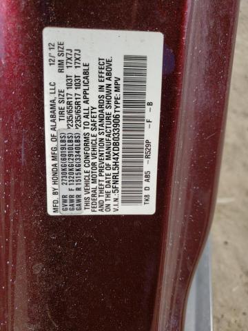 Photo 14 from auction – 2013 HONDA ODYSSEY EX with VIN 5FNRL5H4XDB033906