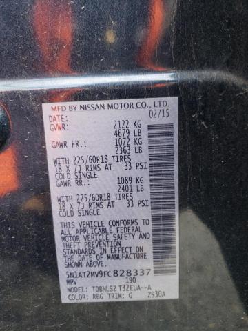 Photo 14 from auction – 2015 NISSAN ROGUE S with VIN 5N1AT2MV9FC828337