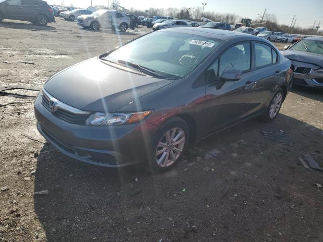HONDA CIVIC EXL 2012 with VIN 19XFB2F9XCE021357 - Photo from auction