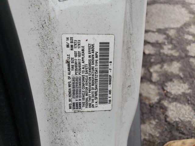 Photo 14 from auction – 2014 HONDA ODYSSEY EX with VIN 5FNRL5H47EB121541