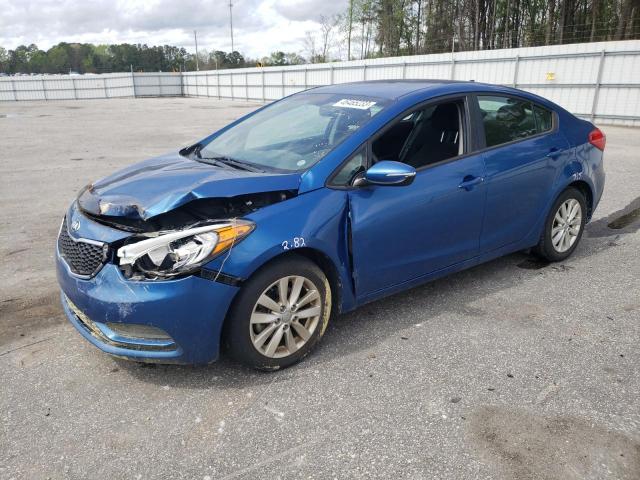 KIA FORTE LX 2014 with VIN KNAFX4A69E5196172 - Photo from auction