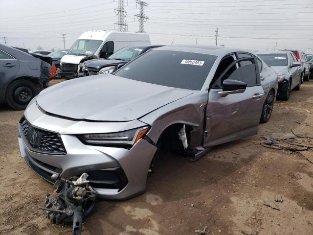 ACURA TLX TECH A 2021 with VIN 19UUB6F57MA012018 - Photo from auction