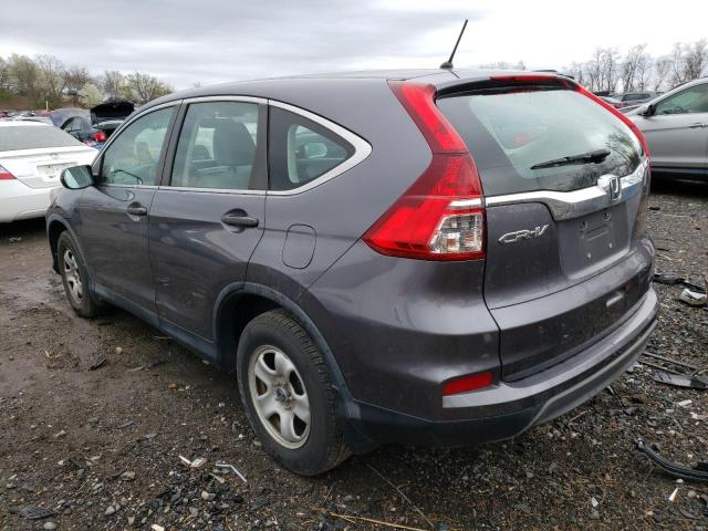 Photo 2 from auction – 2016 HONDA CR-V LX with VIN 3CZRM3H33GG706570