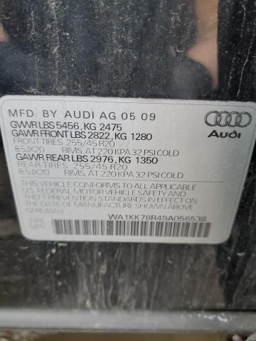 Photo 14 from auction – 2009 AUDI Q5 3.2 with VIN WA1KK78R49A056538