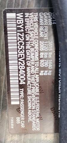 Photo 10 from auction – 2014 BMW I3 BEV with VIN WBY1Z2C53EV284004