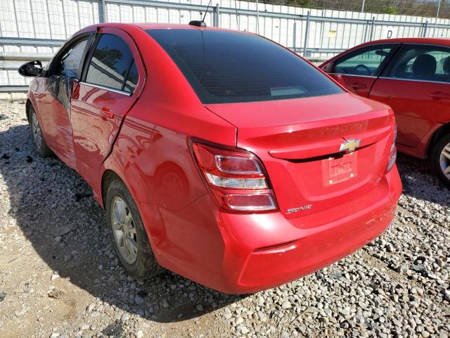 Photo 2 from auction – 2017 CHEVROLET SONIC LT with VIN 1G1JD5SH4H4109017