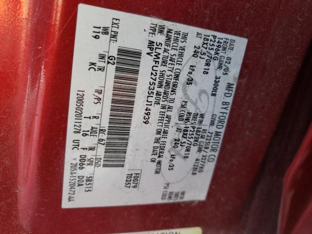 Photo 14 from auction – 2005 LINCOLN NAVIGATOR with VIN 5LMFU27535LJ14939
